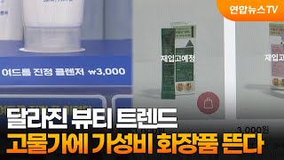 달라진 뷰티 트렌드…고물가에 가성비 화장품 뜬다  연합뉴스TV YonhapnewsTV [upl. by Yennaiv14]