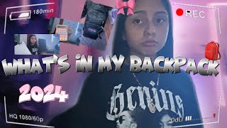 WHATS IN MY BACKPACK 20242025🎀🎒 [upl. by Paviour]