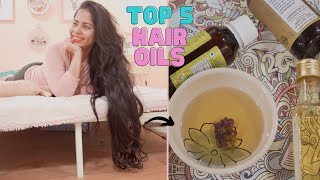 MY TOP 5 HAIR OILS FOR LONG amp HEALTHY HAIR 🌻 [upl. by Agneta]