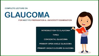 Glaucoma Complete Lecture  NEET PG [upl. by Marozas]