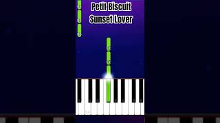 Sunset Lover  Petit Biscuit  Piano Easy Tutorial For beginners shorts piano pianotutorial easy [upl. by Pantia]