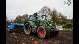 Erde planieren mit Fendt 724 S4 und eigenbau Planierhobel [upl. by Ande]