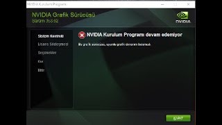 ”NVIDIA KURULUM PROGRAMI DEVAM EDEMİYOR” HATASININ 100 ÇÖZÜMÜ GÜNCEL MAYIS 2018 [upl. by Adran799]