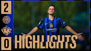 MAGIE CON BERENBRUCH 🪄  INTER 20 CREMONESE  HIGHLIGHTS UNDER 20  PRIMAVERA 1 202425 ⚽⚫🔵 [upl. by Htebsil344]