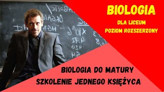 Matura z biologii Szkolenie jednego księżyca 2024 [upl. by Annaiuq]