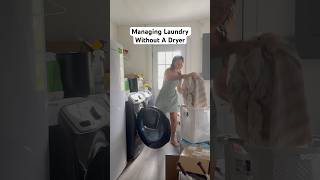 Managing Laundry Without A Dryer twinmom beachlife floridaliving laundryroutine laundry dryer [upl. by Gnes]