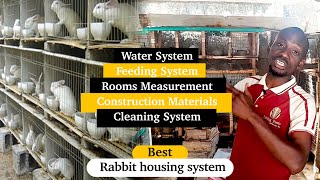 Rabbit Housing  Best Rabbit Housing System  Basic of Rabbit Farming [upl. by Steele]