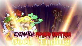 Exematch Mario Edition Deathmatch But it’s a Mario and Marioexe Cover Good Ending FNF Corruption [upl. by Minsk]