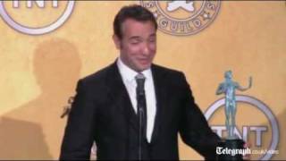 Jean Dujardin sings Marseillaise after SAG win [upl. by Lanuk]