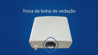 Troca da bolsa de vedação  Mecanismo para caixa acoplada [upl. by Nylirek17]