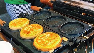 Japans Famous Ten Yen Cheese Coin Pancake  Ugbo Tondo Street Food [upl. by Bernette]