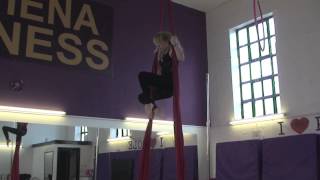 Aerial Silks Beginner Routine [upl. by Ycul]