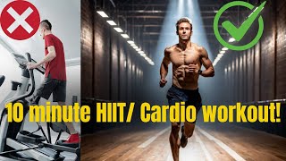 No Treadmill No Problem Try This 10 minute HIIT Cardio workout [upl. by Ekrub]