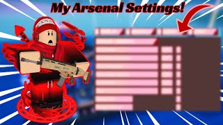 My R12 Arsenal Settings Roblox Arsenal [upl. by Ettennek]