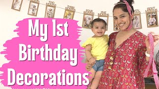 Kitna sara kaam baki hai  Birthday decoration ideas at home  Shikha Singh Vlogs [upl. by Pazit]