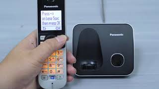 HOW TO REGISTER HANDSET TO BASE UNIT FOR PANASONIC CORDLESS PHONE [upl. by Branden]