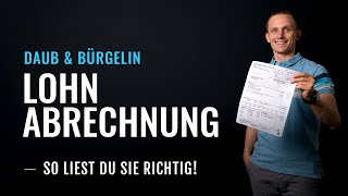 Die Lohnabrechnung richtig lesen lernen  Daub amp Bürgelin Steuerberater [upl. by Jany]