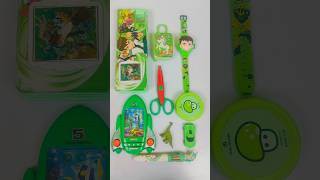 Cute Green Colour Stationary Collection 🥰 Pen Sharpener Eraser Geometry Watergame [upl. by Screens442]