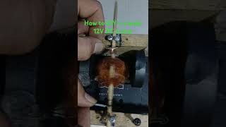 How to DIY a simple 12V DC motordiy 12voltinverter dc [upl. by Sianna228]