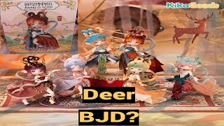 Antu China Dunhuang Nine Colored Deer BJD Blind Box Unboxing kikagoods [upl. by Ydieh]