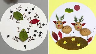 Creative Leaf Art and Craft Ideas for DIY Decorations [upl. by Nnylyrehc]