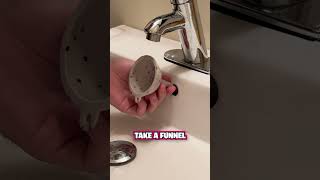 How to Clean Overflow Hole in Your Sink 💦 [upl. by Nytsuj902]