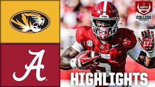 Missouri Tigers vs Alabama Crimson Tide  Full Game Highlights  ESPN College Football [upl. by Uticas75]