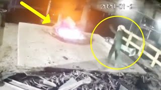 😲 WATCH THIS EXPLOSION AT A STEEL FACTORY  WORKSPACE ACCIDENT [upl. by Einotna]