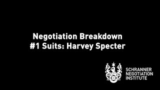 Negotiation Breakdown 1 Harvey Specter [upl. by Drarej]