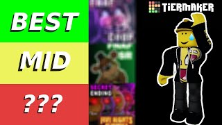 Roblox FNAF Games Tier List Reupload [upl. by Eimar344]