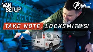 Locksmithing 101 Clean amp Professional Locksmithing Van Layout  GMC Savana [upl. by Kast]