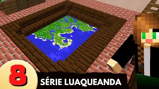 SALA de MAPAS perfeita para seu mundo Como fazer um MAPA GRANDE no Minecraft  Série Luaqueanda 8 [upl. by Haggerty796]