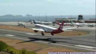 A330 amp B737 Landing by Air Berlin  Madeira [upl. by Llebana992]