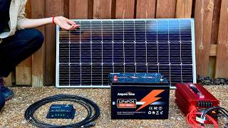 100 Watt Solar Panel Kit Setup for Complete Beginners  Start to Finish [upl. by Griffiths]