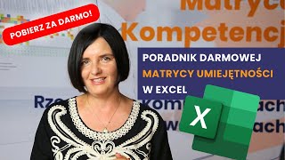 Darmowa MATRYCA UMIEJĘTNOŚCI Excel  Poradnik i funkcjonalności Link do matrycy w opisie [upl. by Nylirej]