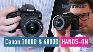 Canon EOS 2000D amp 4000D handson review [upl. by Atazroglam]