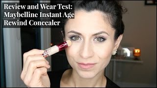 Review and Wear Test Maybelline Instant Age Rewind Concealer [upl. by Marlene]