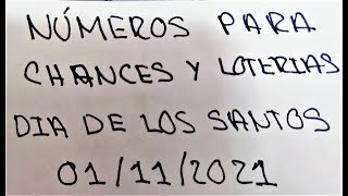 😇 Cómo Ganar Hoy en el Día de los Santos 🔮 Pronósticos Ganadores de Chances y Loterías 🔮 Suerte 🍀 [upl. by Atsocal]