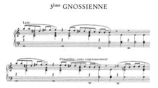 Erik Satie 1890 Gnossienne n°3 [upl. by Ecreip]