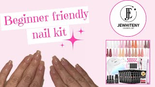 How to Polygel nails  Jewhiteny kit review [upl. by Eittak]