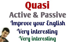 Quasi sentences  Quasi passive voice sentences  Advance structure of English by Taukir [upl. by Haden107]