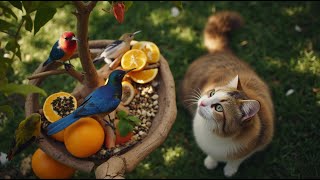 Engaging Cat TV for Cats 😺 Watch Birds and Squirrels Play in Nature [upl. by Haneen]