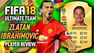 FIFA 18 ZLATAN IBRAHIMOVIC 88 PLAYER REVIEW FIFA 18 ULTIMATE TEAM [upl. by Stewart]