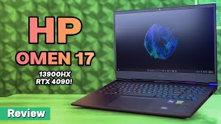 Most Powerful HP Laptop  HP Omen 17 RTX 4090 Review [upl. by Brooks]