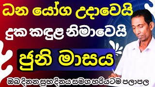 2024 ජූනි ලග්න පලාපල හරියටම dailyhoroscopesinhalaastrologykujamaruwa horoscope jothishaya news [upl. by Ahsiekim]