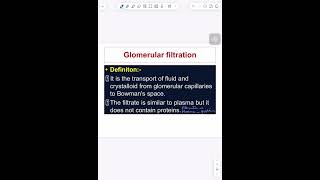 Glomerular filtration rate GFR شرح المستوى الثاني طب renal system [upl. by Argella949]