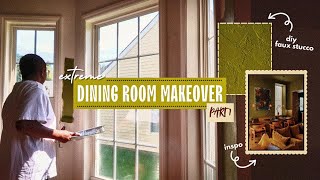 extreme dining room makeover part 1  declutter amp paint with me [upl. by Abbott]