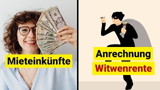 So werden Mieteinnahmen auf die Witwenrente angerechnet [upl. by Lussi]