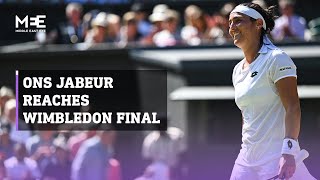 Ons Jabeur reaches Wimbledon final [upl. by Ainolloppa]