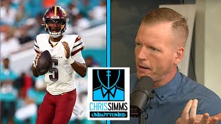 Jayden Daniels looks the part at QB for Washington Commanders  Chris Simms Unbuttoned  NFL on NBC [upl. by Ahtram]